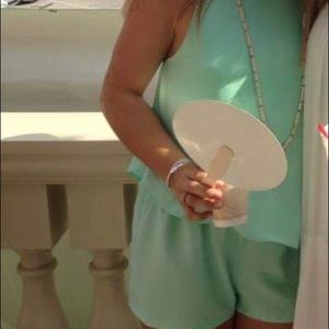 Light teal romper